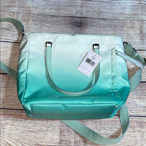 NWT Kate Spade Jae Degrade Fiji Green Satchel - Picture 5 of 7